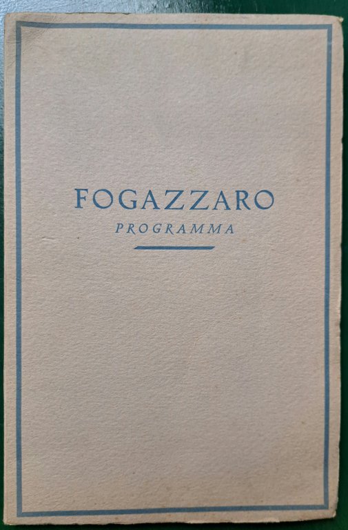Tutte le opere di Antonio Fogazzaro. Programma | Immagine Gallery 2