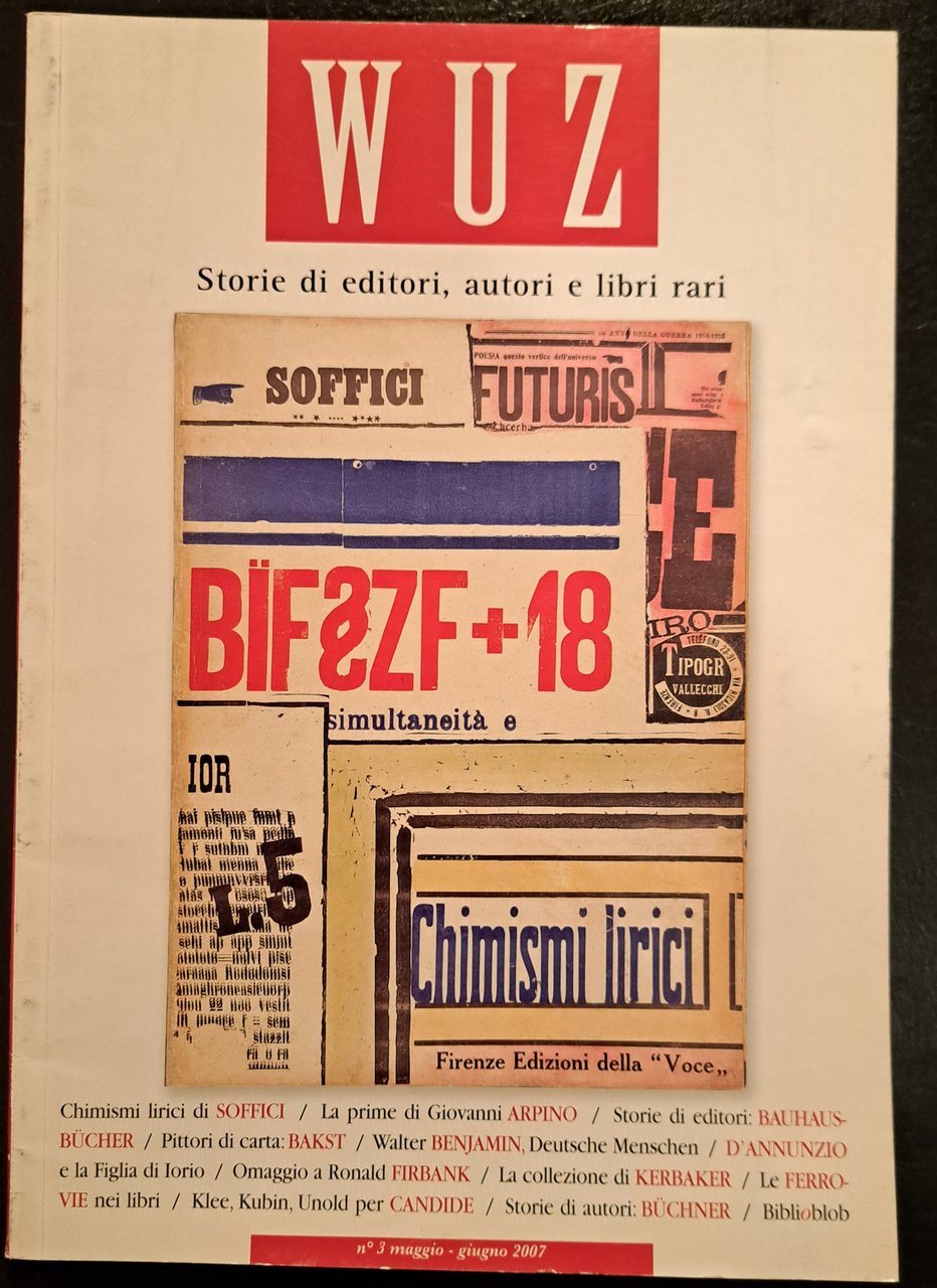 WUZ. STORIE DI EDITORI, AUTORI E LIBRI RARI. N. 3