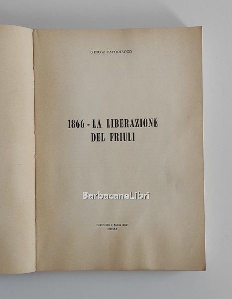 1866 La liberazione del Friuli