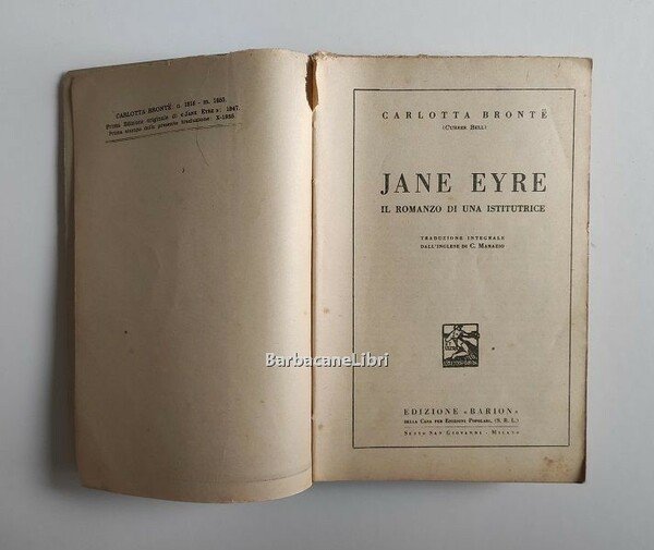 Jane Eyre. Il romanzo di una istitutrice