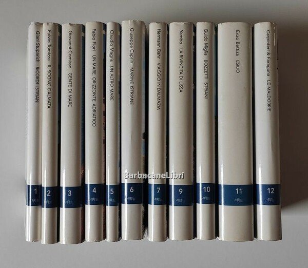 Collana La biblioteca dell'Adriatico 11 volumi Istria Dalmazia Trieste