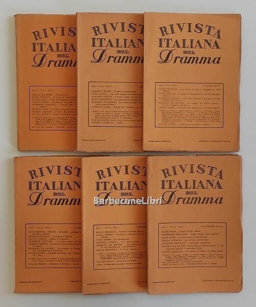 Rivista italiana del dramma (annata completa 1937)