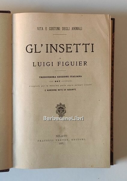 Vita e costumi degli animali. Gl'insetti