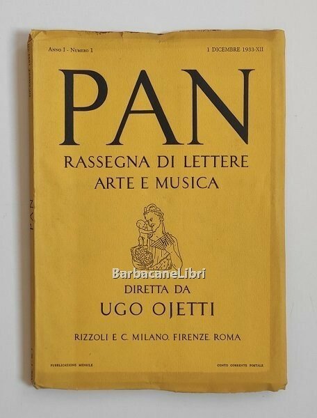 Pan. Rassegna di lettere arte e musica (25 numeri, tutto …