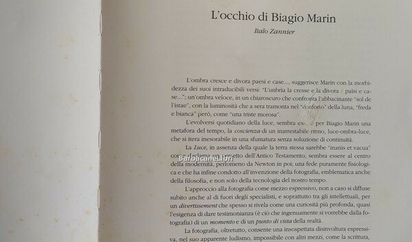 L'occhio di Biagio Marin. Fotografie