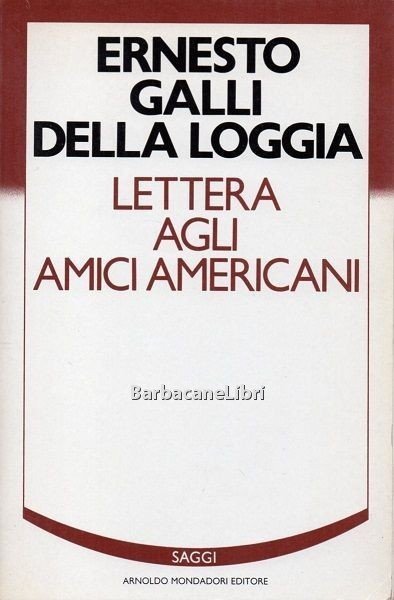 Lettera agli amici americani