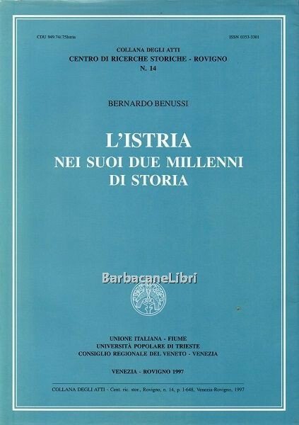 L'Istria nei suoi due millenni di storia