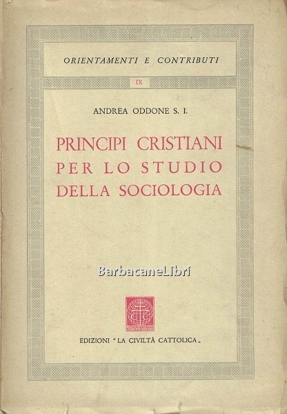 Principi cristiani per lo studio della sociologia