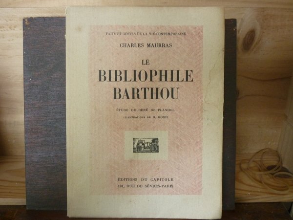 Le bibliophile Barthou