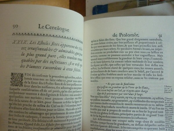 Le Centilogue de Ptolomée ou la seconde partie de l'Uranie