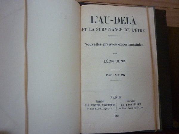 L'Au-delà et la survivance de l'Etre - Nouvelles preuves expérimentales