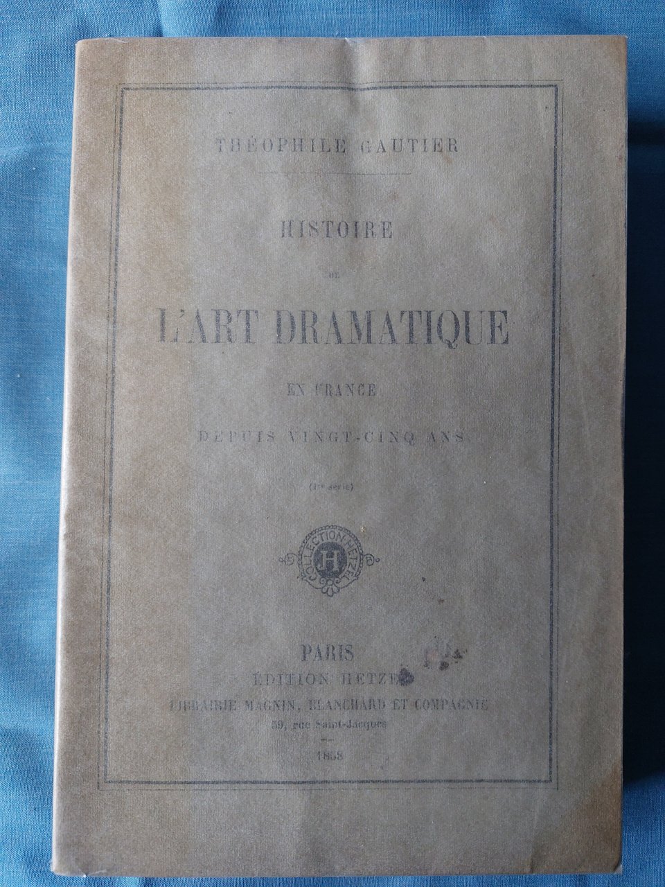Histoire de l'art dramatique en France depuis vingt-cinq ans, 1ère …
