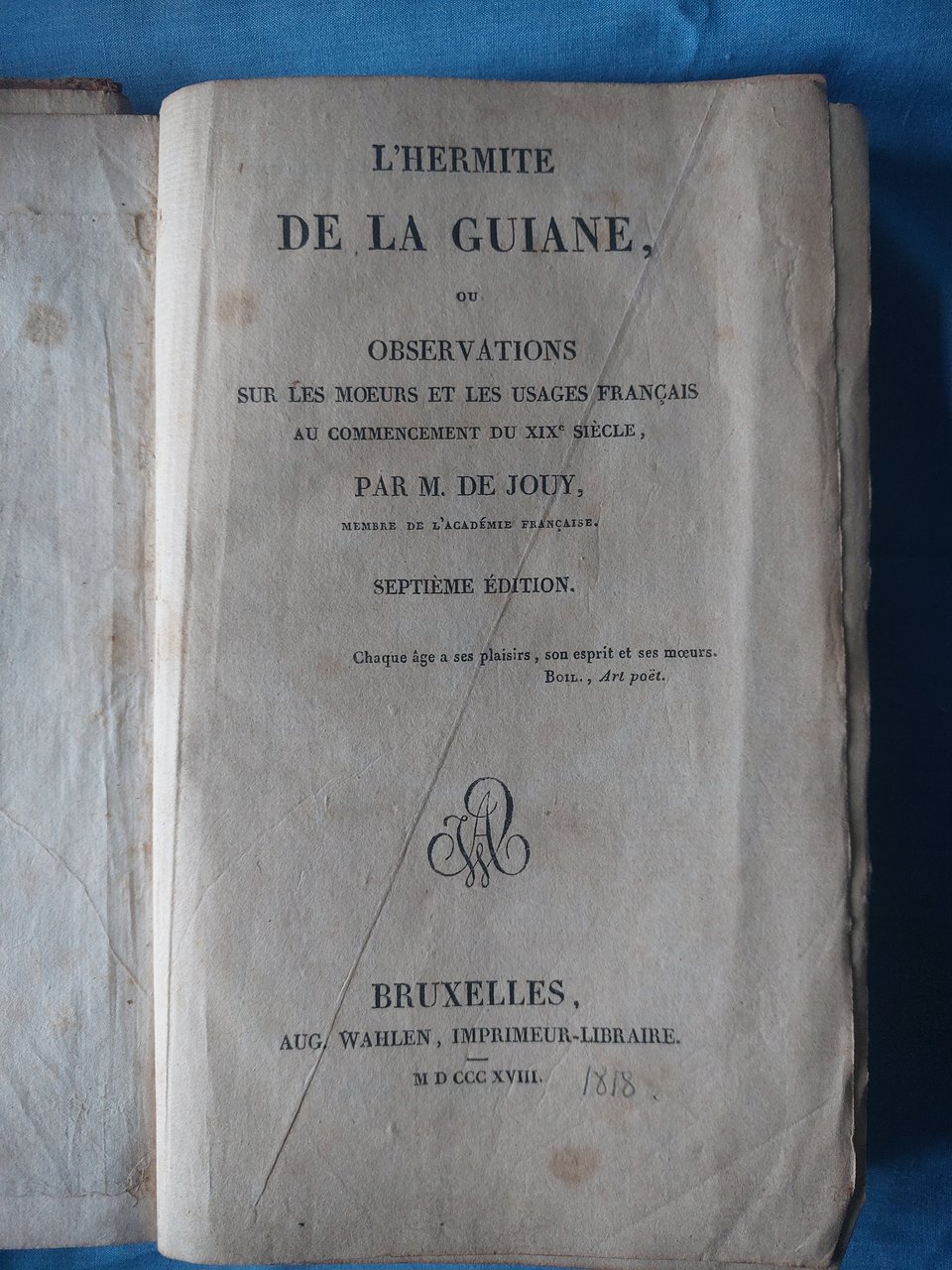 L'hermite de la Guiane ou observations sur les moeurs et …