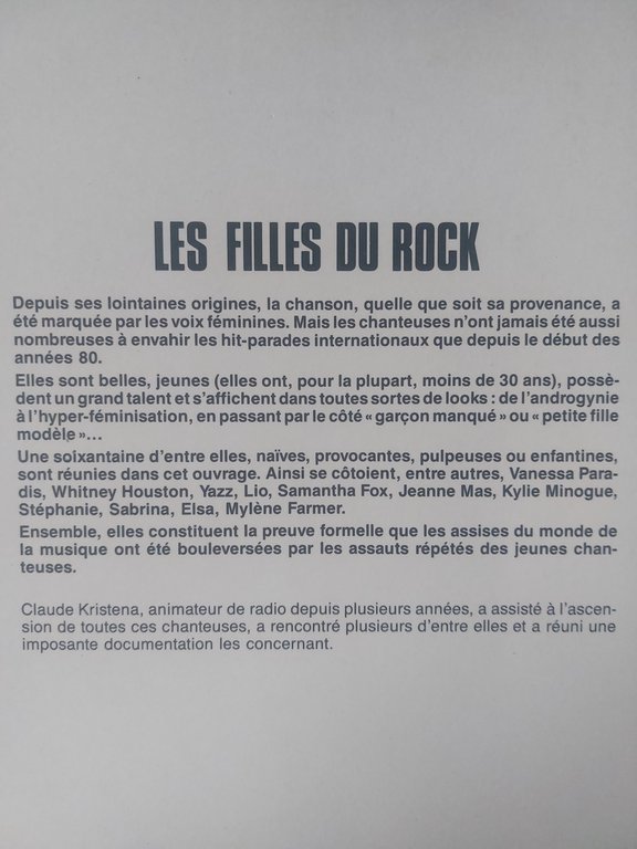 Les Filles du Rock. De Annabelle à Yazz