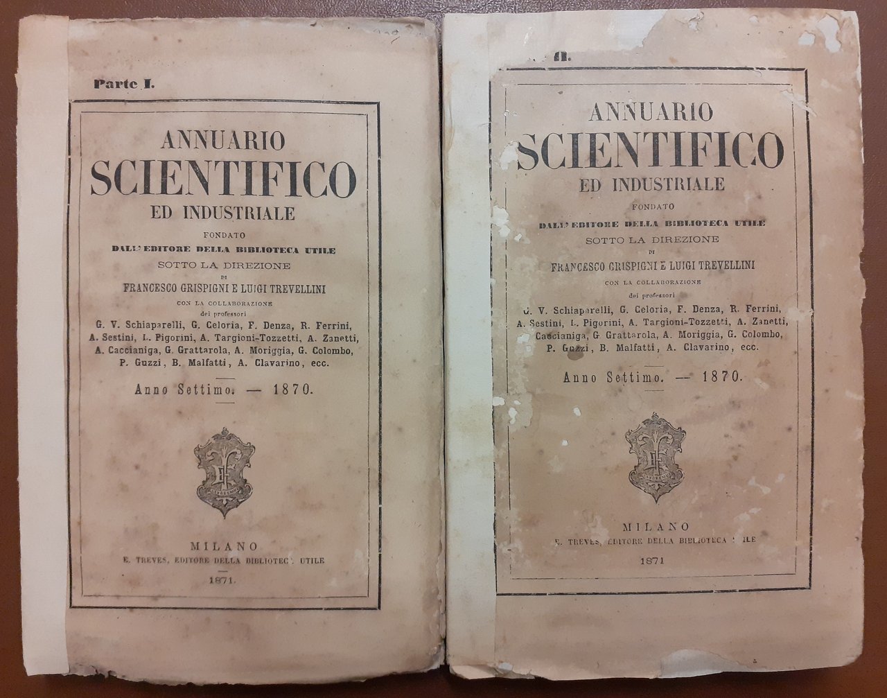 Annuario scientifico ed industriale, a. VII, 1870, pt. I e …