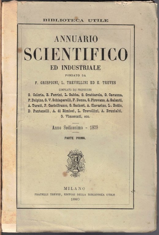 Annuario scientifico ed industriale, a. XVI, 1979, p. I-III (3 …