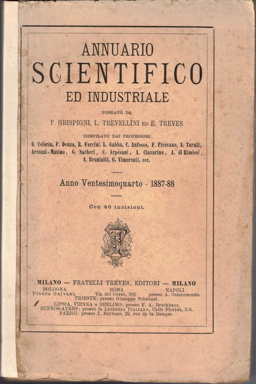 Annuario scientifico ed industriale, a. XXIV, 1887-88