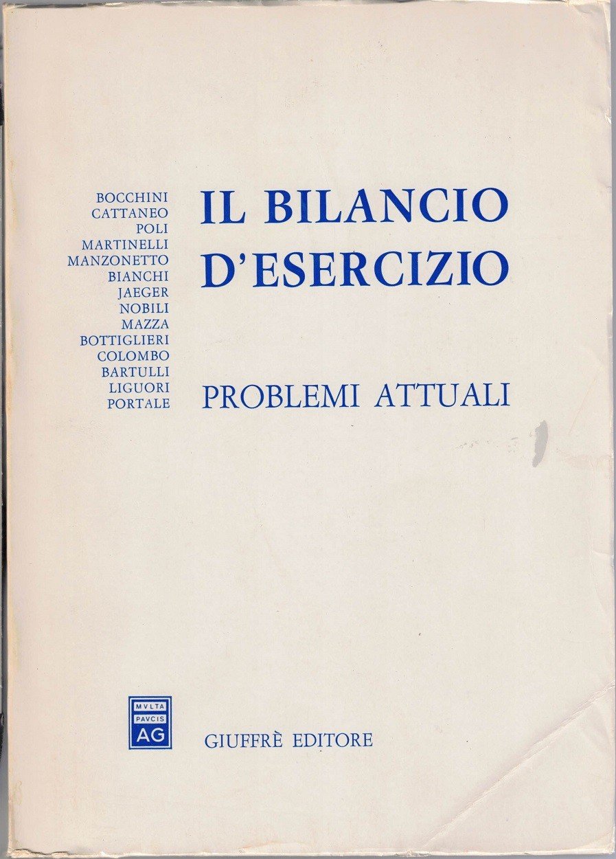 Bocchini et al., Il bilancio d’esercizio. Problemi attuali