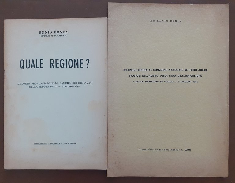 Bonea, Quale regione? – Bonea, Relazione tenuta al Convegno nazionale …