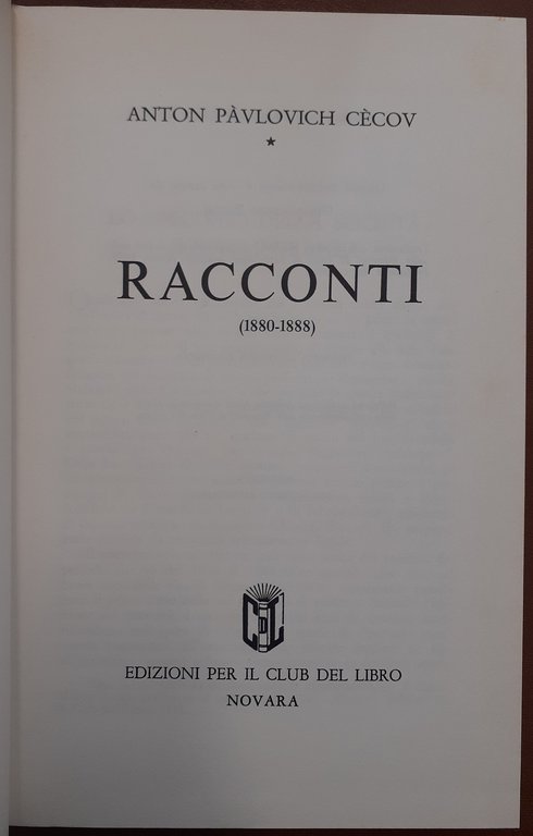 Cècov, Racconti (1880-1888)