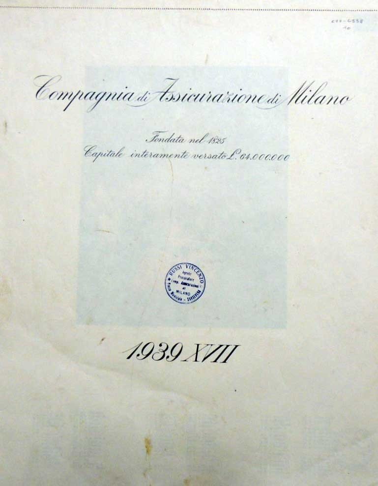 Compagnia di Assicurazione di Milano, 1939 XVII (calendario)