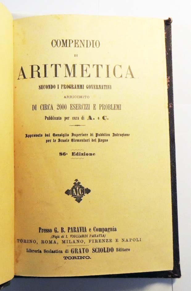 Compendio di aritmetica, per cura di A. e C. + …