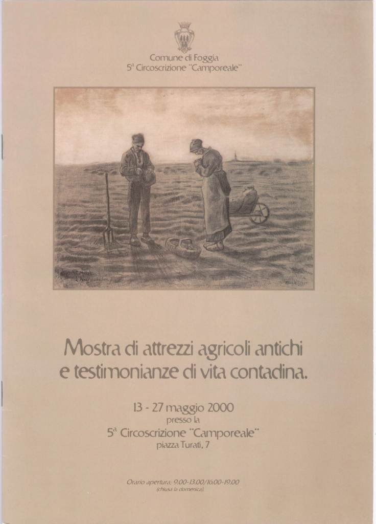 Comune di Foggia, Mostra di attrezzi agricoli antichi e testimonianze …