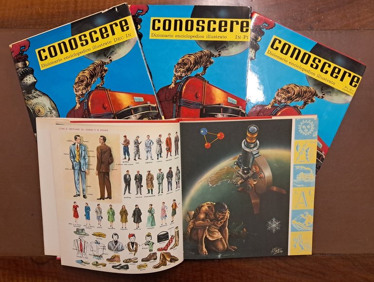 Conoscere. Dizionario enciclopedico illustrato, Fabbri, 1970, 4 voll.