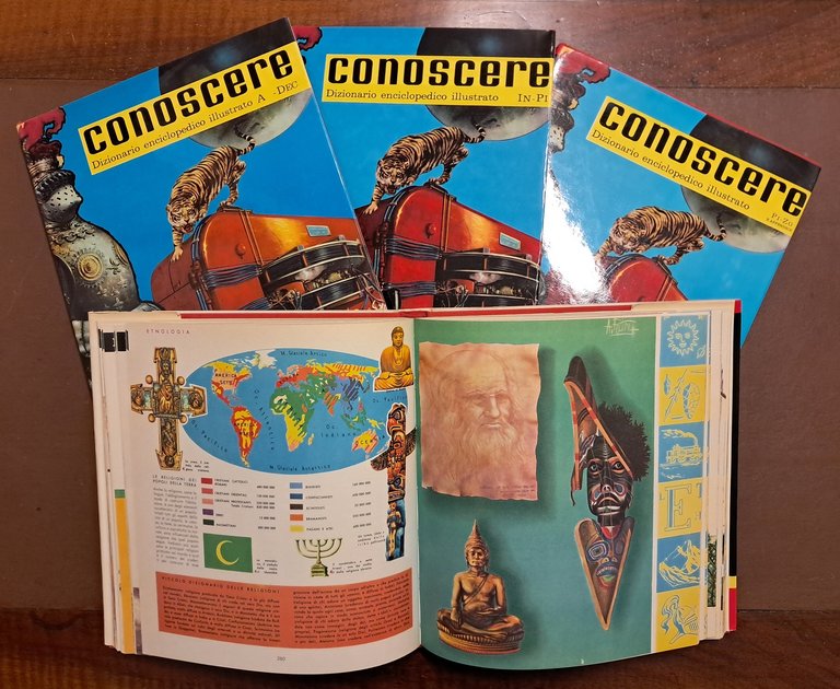 Conoscere. Dizionario enciclopedico illustrato, Fabbri, 1970, 4 voll.