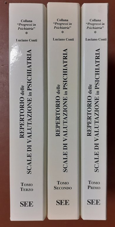 Conti, Repertorio delle scale di valutazione in psichiatria, 3 voll. …