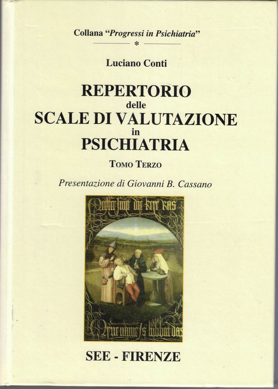 Conti, Repertorio delle scale di valutazione in psichiatria, 3 voll. …