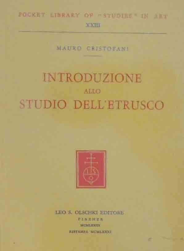 Cristofani, Introduzione allo studio dell’etrusco