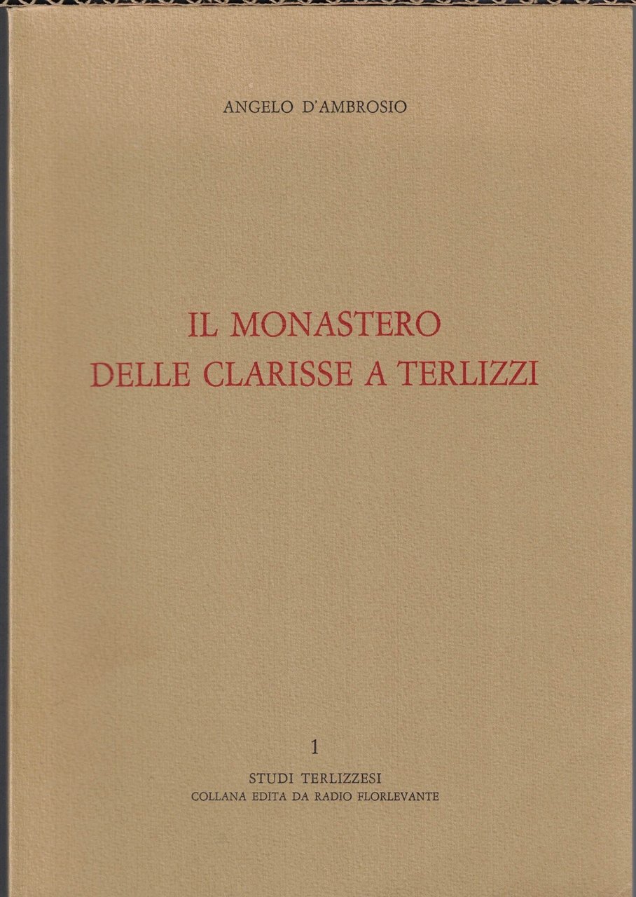 D’ambrosio, Il monastero delle clarisse a Terlizzi