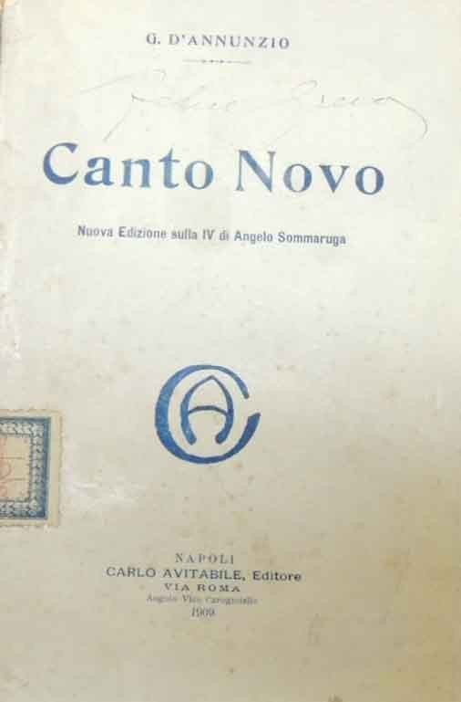 D’Annunzio, Canto Novo