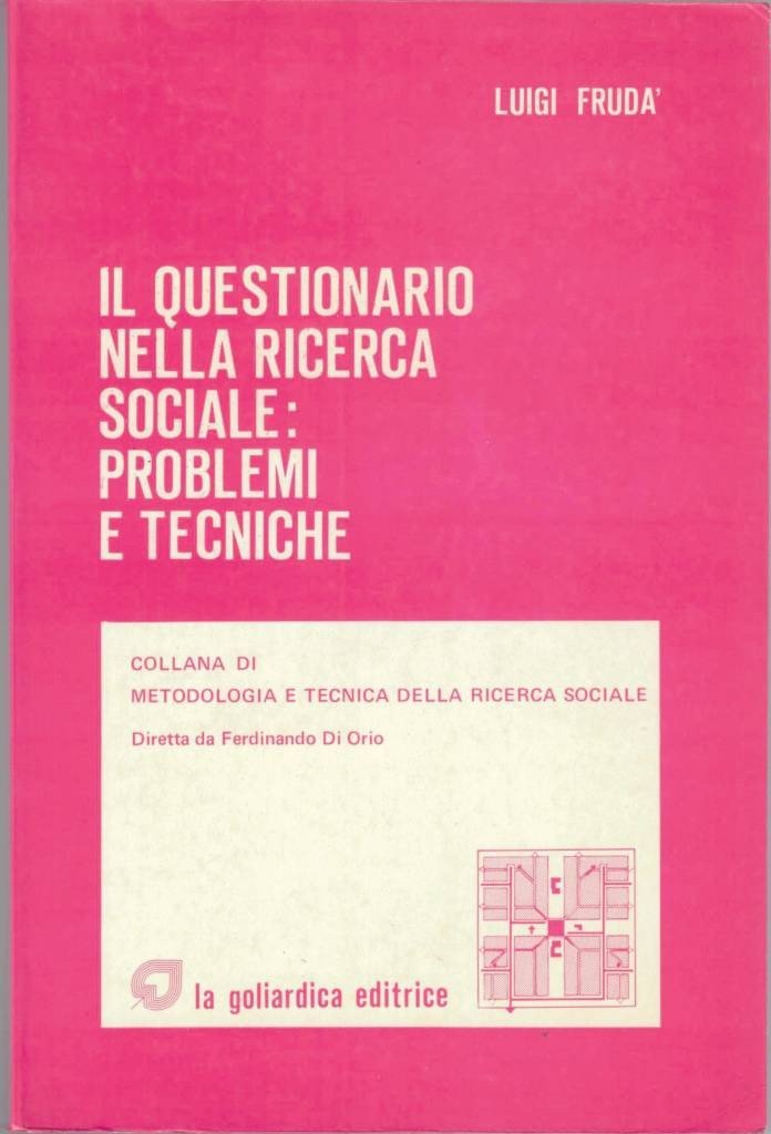 Frudà, Il questionario nella ricerca sociale: problemi e tecniche