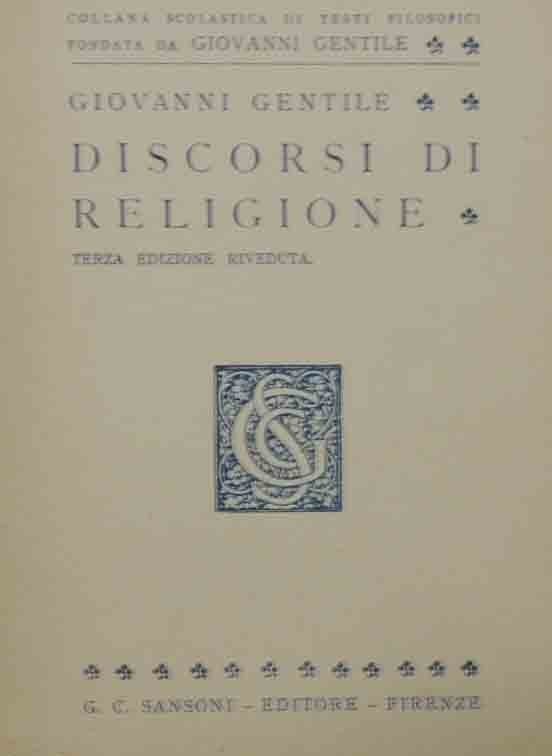 Gentile, Discorsi di religione