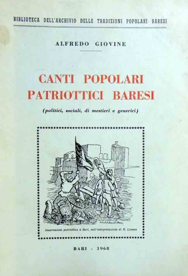 Giovine, Canti popolari patriottici baresi