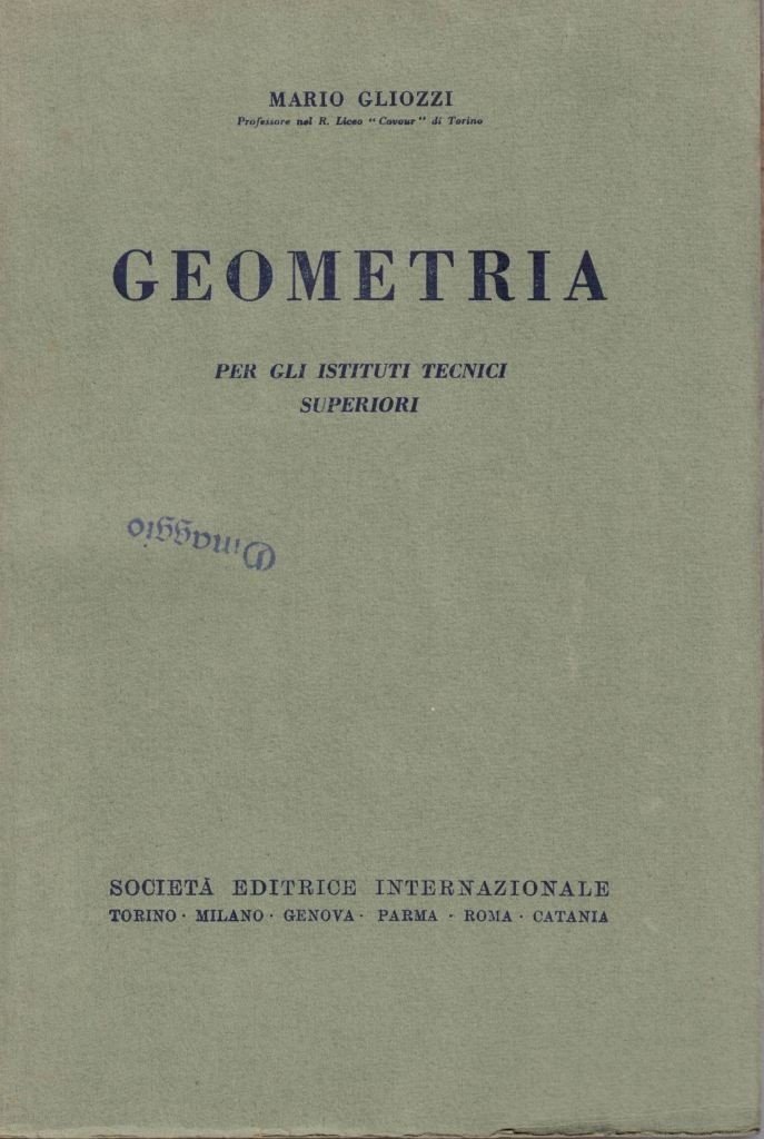 Gliozzi, Geometria per gli istituti tecnici superiori