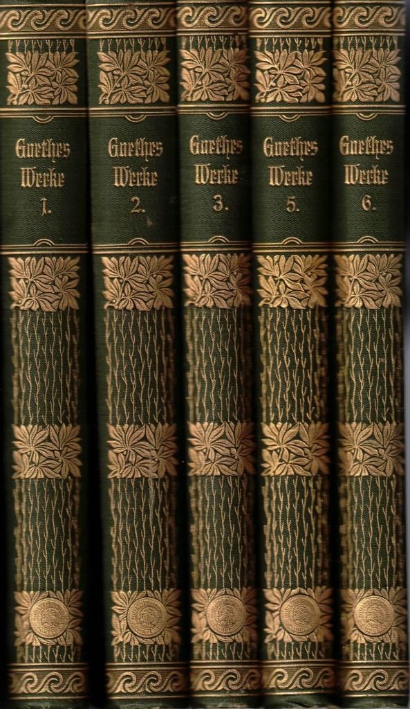 Goethe, Werke, voll. I-III e V-VI (5 voll.)