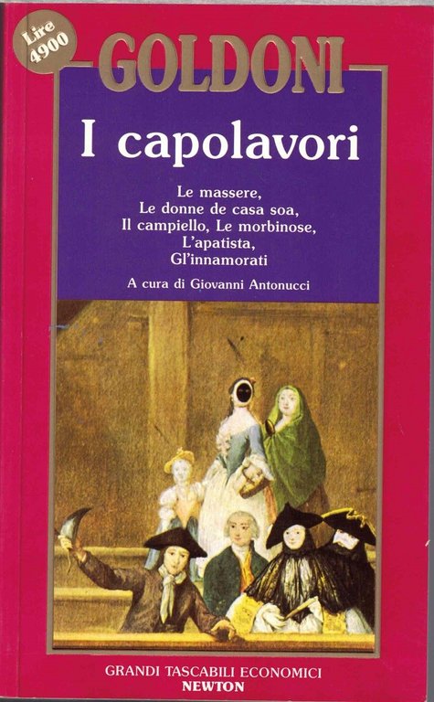 Goldoni, I capolavori, a cura di G. Antonucci, voll. 3-5 …