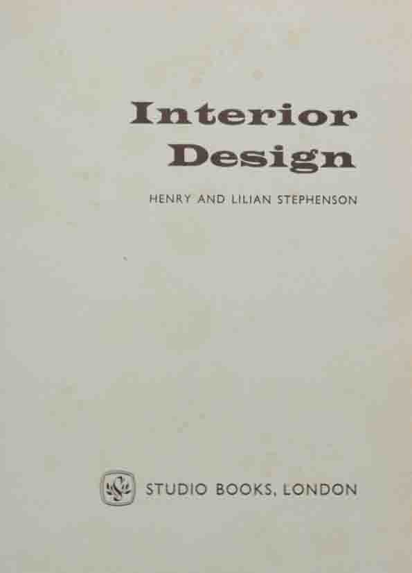 H. and L. Stephenson, Interior design