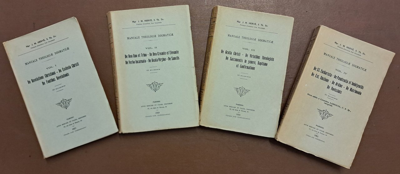Hervé, Manuale theologiae dogmaticae, 4 voll.