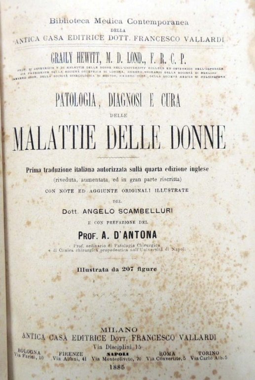 Hewitt, Patologia, diagnosi e cura delle malattie delle donne