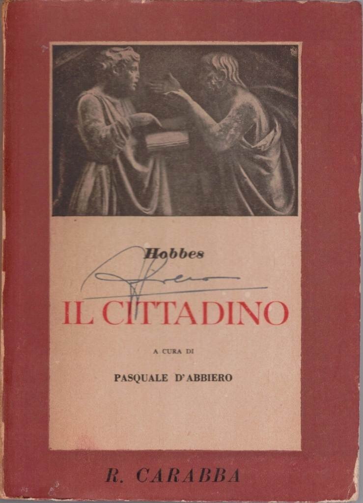 Hobbes, Il cittadino, a cura di P. D’Abbiero