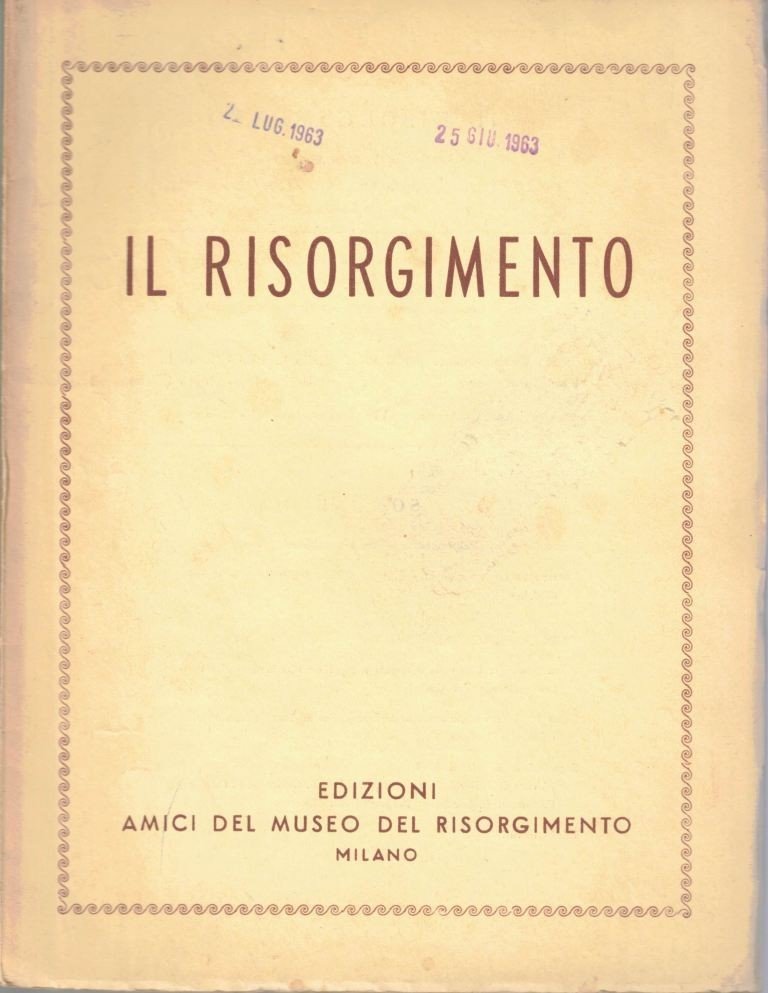 Il Risorgimento, a. XV, n. 2, giugno 1963