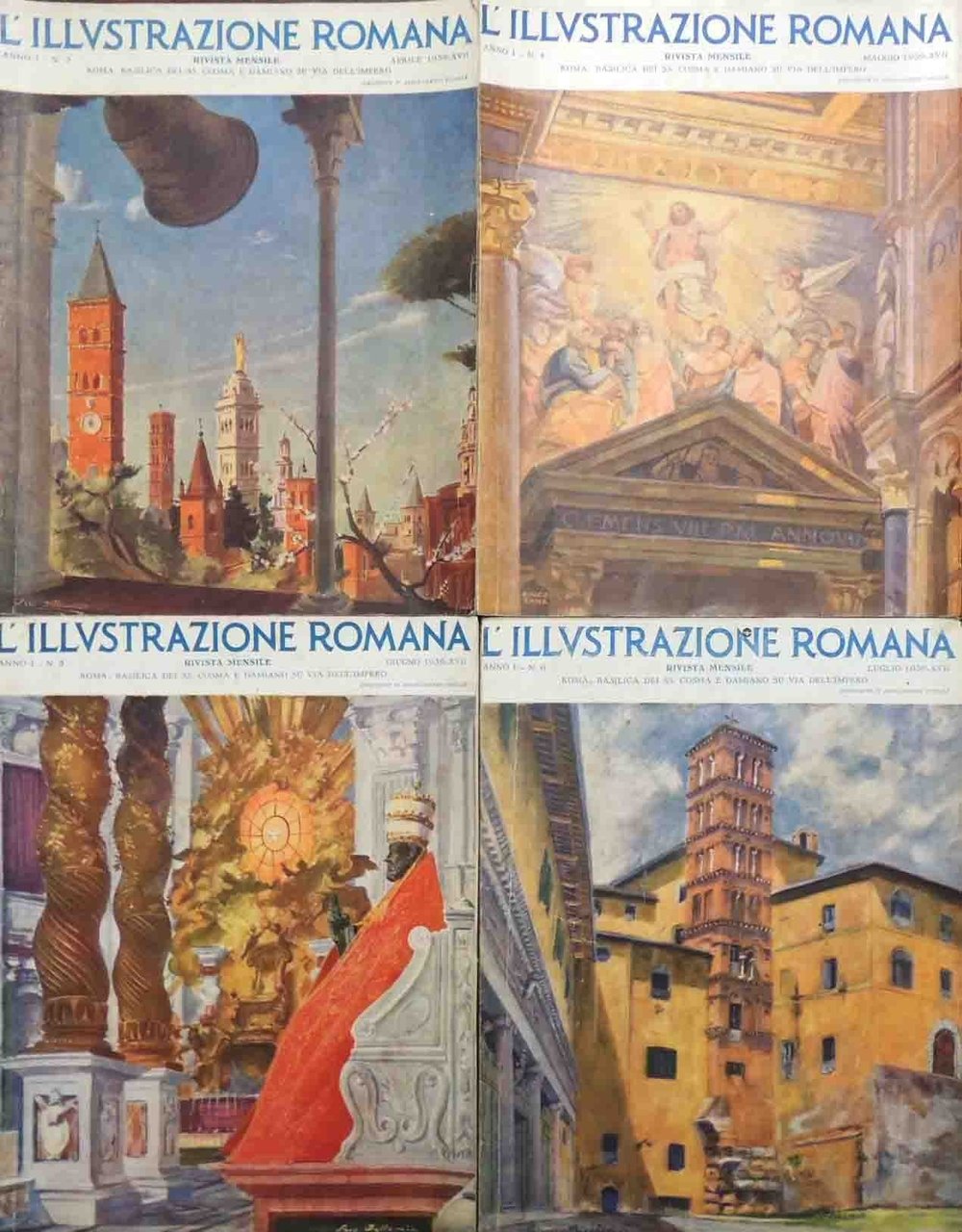 L’illustrazione romana. Rivista mensile, a. I, nn. 3, 4, 5, …