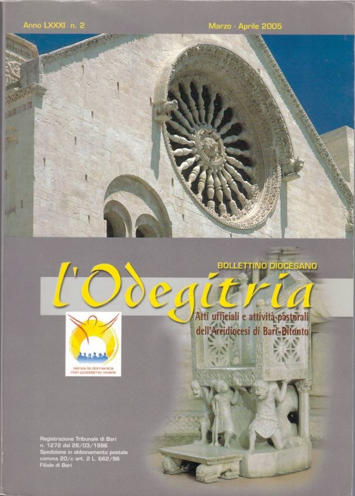 L'odegitria. Bollettino diocesano, a. LXXXI, n. 2, marzo-aprile 2005