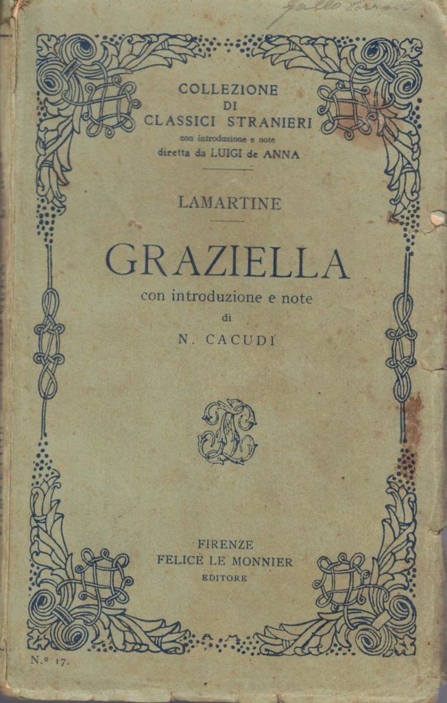 Lamartine, Graziella, con introduzione e note di N. Cacudi