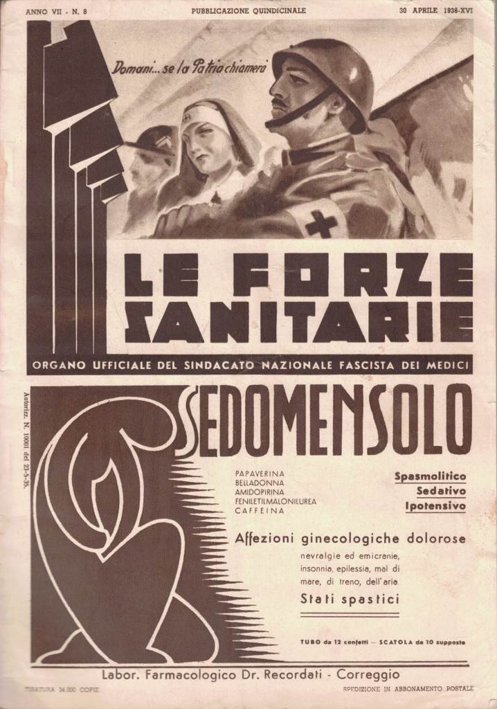 Le forze sanitarie, a. VII, n. 8, 30 aprile 1938