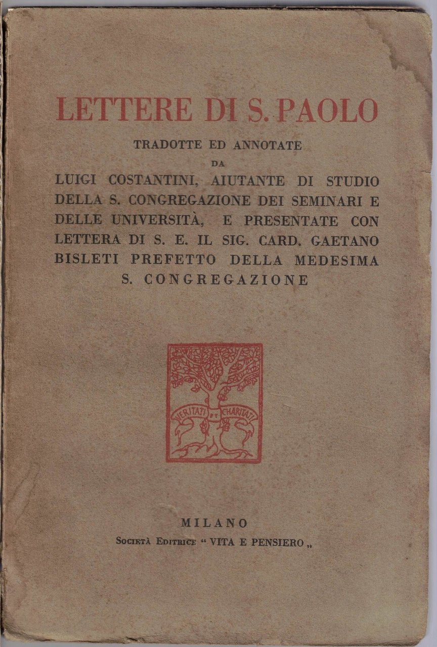 Lettere di S. Paolo, tradotte ed annotate da L. Costantini